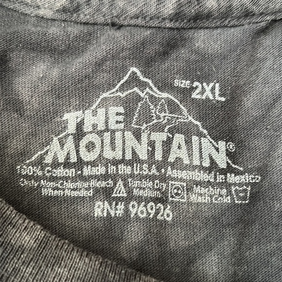 THE MOUNTAIN Black Lab dog t-shirt black Mens Large Short Sleeve, size 2XL - Picture 7 of 7